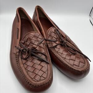 Hitchcock Leather Driving Loafer Mens 13 Brown Extra Wide 5E 2656